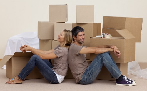 Packing checklist and moving items into storage in Stockwell