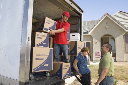 Furniture and household items prepared for charity donation