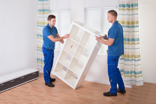 Estimator reviewing cubic-yard pricing for a flat move