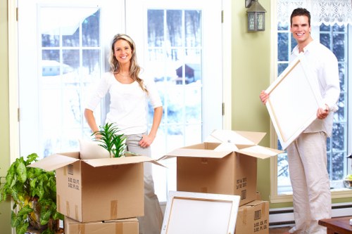 Careful loading of office and commercial furniture near Stockwell