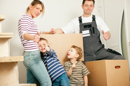 Team loading a vehicle securely for a safe house move